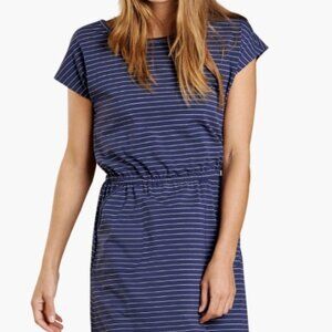 Toad&Co Swifty Dress in Navy Stripe